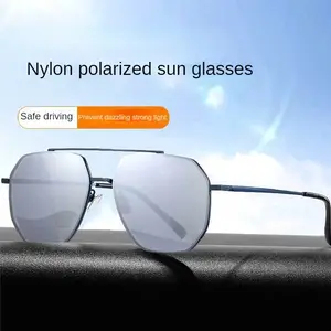 Mirror Lens Sun Glasses Pilot Nylon Polarized Color Changing Sunglasses For Driving JS8536 Fashionable Sunglasses