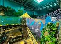 Equipo de Juegos de Cuerda de Ganchillo para Interiores, Diseño Personalizado, para Niños, Entretenimiento Familiar, Proyecto de Área de Juegos para Hoteles
