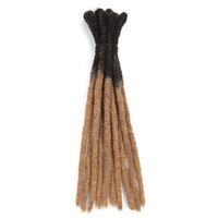 Extensions de cheveux synthétiques tressées au crochet faites à la main pour hommes, style Hip-Hop, dreadlocks en fibres protéinées