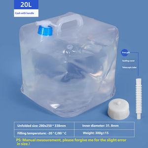 10L Portable Foldable LDPE Waterproof <b>Bag</b> 5 Gallon Collapsible Water Container with Tap for Alcohol Sanitizer Storage - Product Image 6