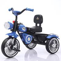 Adorable mini-vélo unisexe pour enfants, tricycle en plastique pour enfants de 5 à 7 ans, jouet à roulettes avec musique et éclairage, vente à prix réduit en Chine