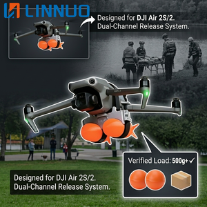 Doppelte Drohnen-Wurfvorrichtung mit Lichtsensor & Fernbedienung – Dual-Modus-Auslöser für <span class=keywords><strong>DJI</strong></span> Mavic Air - Product Image 3