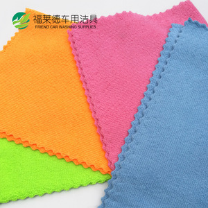 Serviette en microfibre pour lavage de voiture, 35x35cm, épaisse, absorbante, sans peluches, pour le nettoyage des voitures - Product Image 4