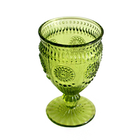 Couvre-verre à boire en verre améthyste de luxe coloré avec un gobelet à eau en cristal rouge brillant en forme de tournesol, verre à vin 9 oz