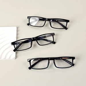 Square Full Rim <b>Eyeglasses</b> <b>Frames</b> Resin Lens Lightweight Anti Uv Unisex Optical Glasses - Product Image 3