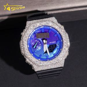 Hiphopstijl 925 Zilver Iced Out Ga2100 Pass Diamond Tester Moissanite Ijskoud Horloge Case Bezel - Product Image 2