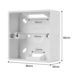 86 Typ Open Socket Switch Junction <span class=keywords><strong>Box</strong></span> PVC Open <span class=keywords><strong>Box</strong></span> Verdickte Bottom <span class=keywords><strong>Box</strong></span> - Product Image 6