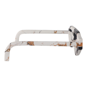 Scultura in Pietra Ingegnerizzata con Finitura Vetro per Decorazione Casa e Ufficio, Elemento d'Accento da Tavolo, Scaffale per Soggiorno e Bagno - Product Image 3