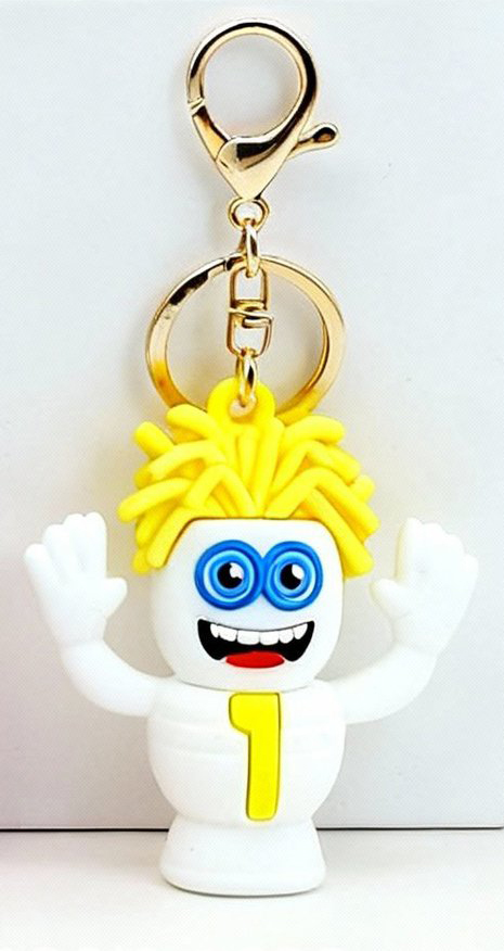 15 Designs Cute PVC Keychain Sammy Monkey Strawberry Elephant Blue