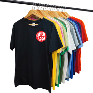 Promotional Heavyweight Cotton T-Shirt Cotton Fabric Shirt Traditional T Shirts Customized Short-Sleeve Men's