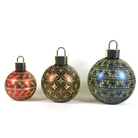 Boule de décoration de Noël géante en verre transparent mat de haute qualité pour sublimation, 10 cm, 20 cm, 30 cm