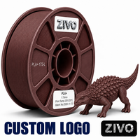Filamen PLA Merek ZIVO 1.75mm 1KG Kustom OEM Pabrik Langsung Grosir Printer 3D Massal Toleransi 0.02mm Cina