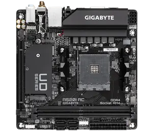 Gigabyte מחשב האם A520I AC DDR4 64GB מקורי תיבת A520M AORUS עלית A520i AC A520M DS3H