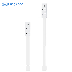 LangYeao EU/UK/US Outlet Extender <strong>Plug</strong> <strong>Wall</strong> Outlet Extender Extendable <strong>Wall</strong> <strong>Socket</strong> for Behind Couches Nightstands Desks - Product Image 1