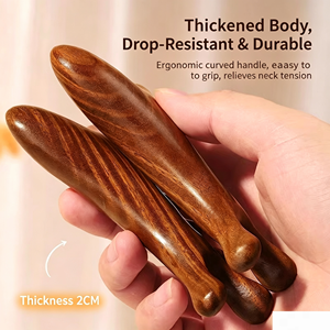 Custom Sandalwood Meridian Scalp Massage Comb Vibration Technology-Portable Professional Comfortable Fashion Multifunctional - Product Image 5