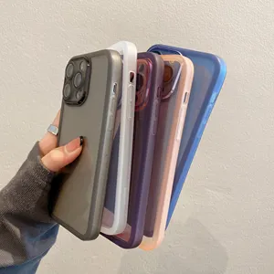 Funda de teléfono Tpu suave a prueba de golpes con protector de cámara funda de teléfono móvil para iPhone 15 14 13 12 11 xsmax 7plus 6plus