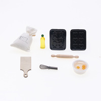 Maison de poupée Accessoires de cuisson Nourriture miniature Scène de jeu Mini modèle Jouets de cuisine de poche Accessoires de maison de poupée Artisanat