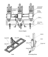 Combiner semoir de maïs perceuse 4 rangées semoir de maïs avec engrais semoir précis de maïs nouveau planteur de soja de précision pneumatique