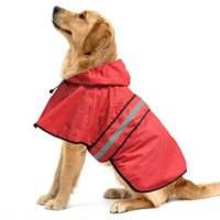 HIPHOPPET Manteau de Pluie Réfléchissant à Rayures pour Grands Chiens et Chats, Imperméable Hiver pour Animaux de Compagnie, Vêtements de Luxe pour Chiens de Races Moyennes