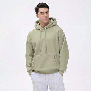 เสื้อฮู้ดดี้คุณภาพพรีเมียม สกรีนโลโก้ตามสั่ง เนื้อผ้าหนา 100% ผ้าฝ้าย เสื้อฮู้ดดี้ผู้ชาย ผ้าฝ้ายหนา ทรงโอเวอร์ไซส์ เสื้อฮู้ดดี้เปล่า ไซส์ใหญ่ - Product Image 1