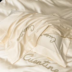 Sang Trọng 100% Cotton Duvet Bìa Bộ Đồ Giường Đặt Nhà Máy Jacquard Vua Kích Thước Hiện Đại <span class=keywords><strong>Comforter</strong></span> 200TC Tất Cả Các Mùa Phai Chống Nhà Khách Sạn - Product Image 4