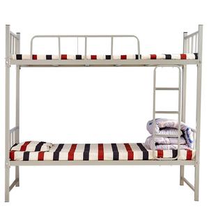 Knock Down Cheap Metal School Dormitory Bunk <b>Bed</b> Steel College Bunk <b>Bed</b> With Locker Shoe Rack - Product Image 1