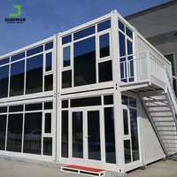 Conteneur préfabriqué mobile, écologique, facile à assembler, 20 pieds x 4 pieds, en kit, pour logement de travailleurs, bureau, maison, villa