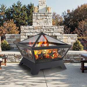 2026 fabrika doğrudan tedarik prim Top-Notch sıcak satış Modern kare açık bahçe Metal ateş çukuru - Product Image 2