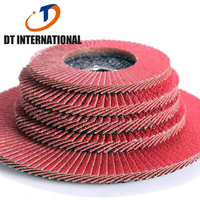 Disque à lamelles en céramique Dongtai, grain 40 60 80, 100 mm, support en fibre de verre, disque abrasif, meules de polissage, disques de meulage, OEM ODM OBM