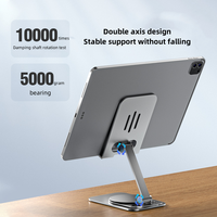 Support tout en métal rotatif à 720 degrés support de téléphone portable support de diffusion en direct de bureau photographie support de tablette aérien cadeau