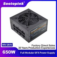 Sıcak satış tam Moduar ATX güç kaynağı 650W PSU için ince bilgisayar Pc durumda oyun 110V