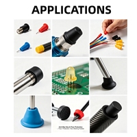 XINHUA Bouchons en caoutchouc personnalisés en silicone, NBR, EPDM, FKM, embouts, capuchons, couvercles, moulage industriel basé sur dessin OEM/ODM, RoHS CE