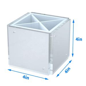 Вращающийся на 360 градусов акриловый магнитный держатель для ручек, фоторамка для фотографий, держатель для карандашей и чашек, белый - Product Image 6