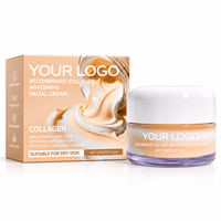 Crème Visage Éclaircissante et Réparatrice au Collagène Recombinant Pro-Xylane OEM ODM, Hydratante pour Tous Types de Peau