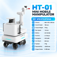 Châssis AGV miniature personnalisé CMR-H1 avec bras robotique ROS Open Source pour l'automatisation industrielle