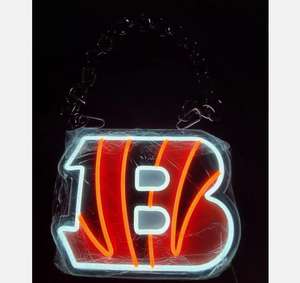 Fans de football au néon personnalisé 32 équipes Buffalo Bills Sport gros colliers chaînes LED allument la chaîne extérieure Bling - Product Image 6