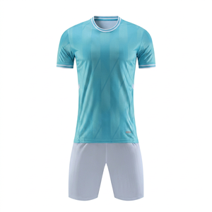 Nueva temporada Kits completos de tela de poliéster de alta calidad Ropa de fútbol Logotipo personalizado Uniforme de fútbol para correr de secado rápido para hombre - Product Image 1
