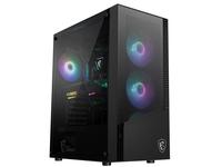 Boîtier de jeu MSI PAG SHIELD 200L Mid Tower, verre trempé, ARGB, châssis d'ordinateur de bureau, compatible avec les cartes mères ATX, MATX, ITX