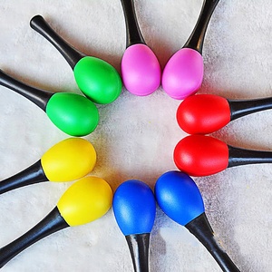 Maracas de Plástico Orff al por Mayor, Instrumento de Percusión para Educación Temprana, Sonajero Musical para Niños, para el Aula y Fiestas - Product Image 3