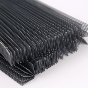 Moustiquaire de fenêtre invisible pliable en polyester, sans rail, style accordéon - Product Image 1