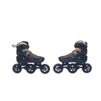 Patins à roulettes professionnels 2 en 1 en fibre de carbone réglables en PU pour adultes