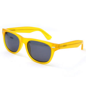 Gafas de Sol Unisex de Acetato de Alta Calidad, Montura de Acetato Hecha a Mano en Amarillo Gelatina, Gafas de Sol Polarizadas Antideslumbrantes de Moda - Product Image 1