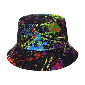 Chapeau Bob Rétro Imprimé Personnages Européens et Américains, Réversible, Style Pêcheur, Protection Solaire Printemps/Été, Homme/Femme - Product Image 1
