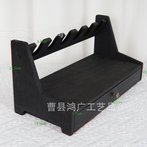 Solid Wood Toy Storage Rack With <b>Drawer</b> <b>6</b> Slots Display Organizer For Kids Room Rectangle Standing Type - Product Image 4