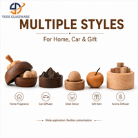Diffuseur d'huiles essentielles compact en bois pour désodorisation de salle de bain, bloc parfumé écologique pour assainisseur d'air naturel dans la salle de bain