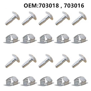 Clips de fixation en acier pour capot Citroën Peugeot Winning Path Point 703018 703016 – Vis de protection pour réparation de carrosserie automobile - Product Image 3