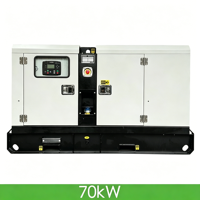 Groupe électrogène diesel insonorisé et silencieux SDEC Série 70kW 87.5kVA à économie d'énergie pour centre de données avec ATS et contrôleur Smartgen