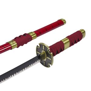 45cm Anime japonés de una pieza arma barata <span class=keywords><strong>daga</strong></span> Roronao Zoro Sandai Kitetsu Real acero Mini Katana espada Metal - Product Image 3