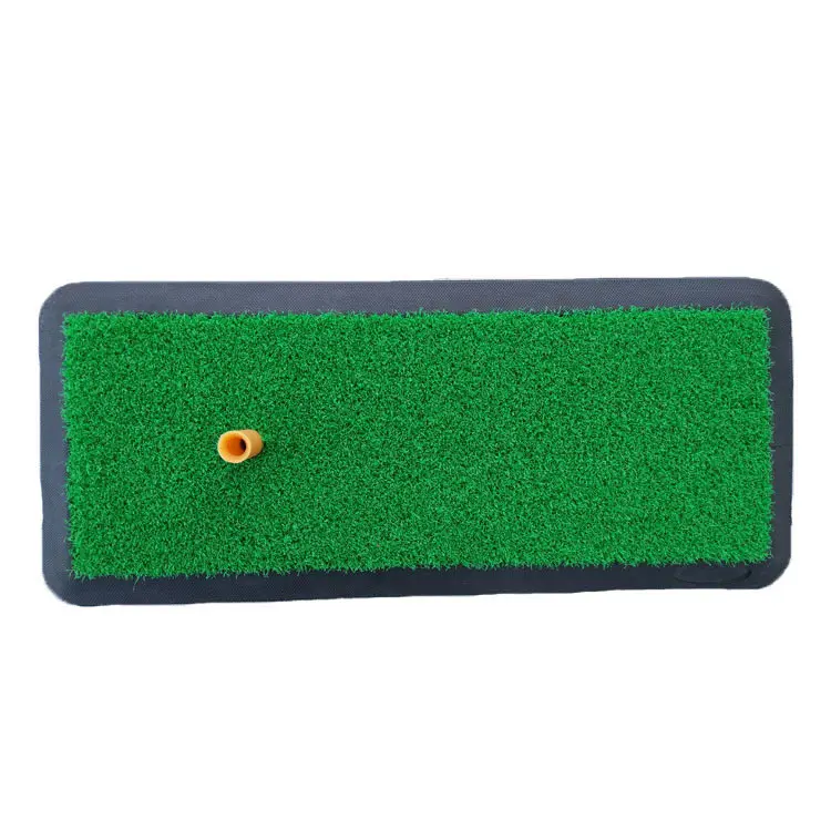 Auf Lager Tragbare Dual-Turf Golf Schlag matte Anti-Rutsch-Gummi basis Golf Simulator Mat