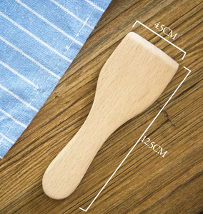 GOLDENBERG Lot de 10 grattoirs à <span class=keywords><strong>raclette</strong></span> écologiques en bois de cerisier, surface huilée |   Bois de cerisier certifié |   Spatules durables - Product Image 4